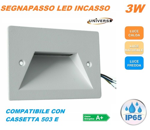 Segnapasso led rettangolare - led,