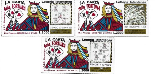 Gratta vinci carta - e, la