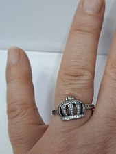Anello corona in argento - anello,