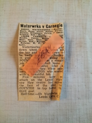 1970 sheffield water - water, v