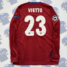 Maglia Match Worn Luciano Vietto 2015/2016 Atletico Madrid Home Champions League