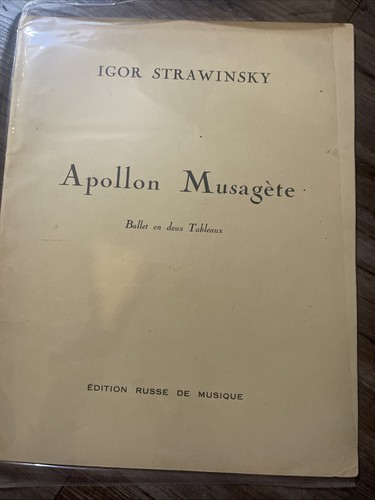 Apollo musagete stravinsky - apollo,
