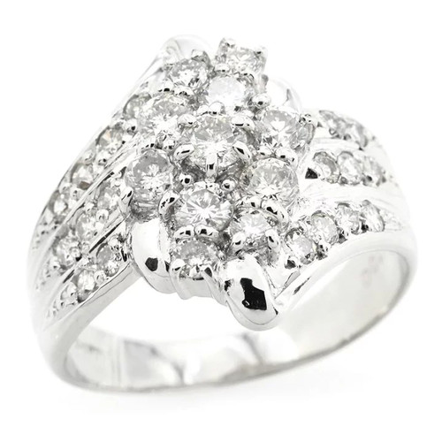 Anello fiocco con diamante - anello, in