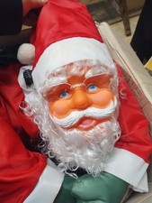 Babbo Natale Su Scala Luminosa