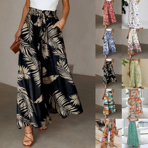 Gonna pantalone donna fiori