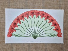 Ventaglio "Natura ed Arte" Composizione di Rodolfo Paoletti Stampa del 1900