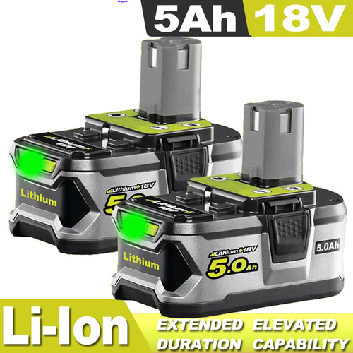 0ah pour ryobi batterie - 2x, 5,0ah