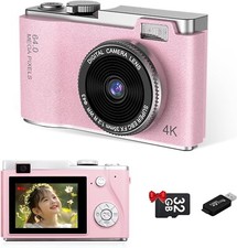 Macchina Fotografica Fotocamera digitale professionale Video 4K 64MP LCD 2,4”