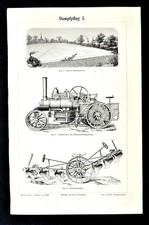 1904 Antica Stampa..ARATRI A