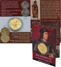 Richard III Oro Angelo Riproduzione Moneta Confezione Piacevole Qualità 2.5cm