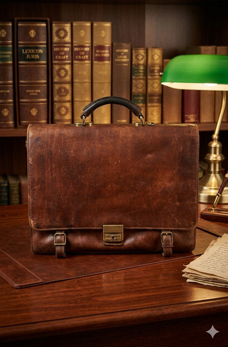 Borsa cartella vintage metà - borsa-cartella,