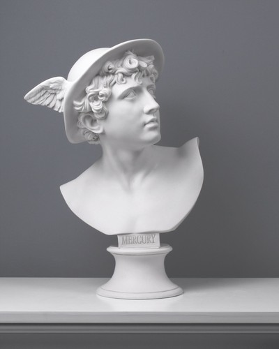 Scultura busto mercurio - di,