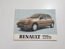 LIBRETTO USO E MANUTENZIONE RENAULT CLIO 1992