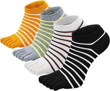 Donna Calzini Con Dita Separate, Calze Con Le Dita in Cotone Donna Casual Sporti