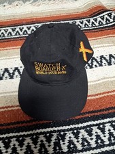 Cappello Berretto Swatch Boarder X World Tour 1998-1999 Nero anni 90