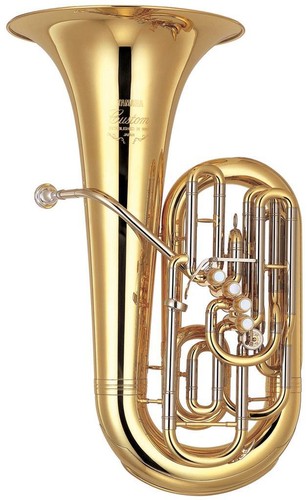 Bass tuba strument - tuba, poster