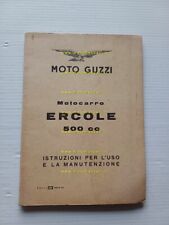 Moto Guzzi Ercole 500 1964 manuale uso manutenzione libretto originale