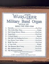 WURLITZER STYLE 125 BAND