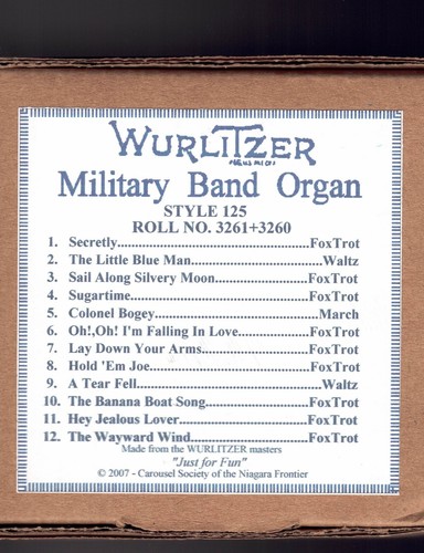 Wurlitzer style 125 band - 125,