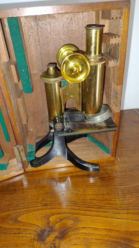 Antico microscopio vittoriano - antico,