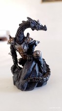 Statuetta resina Drago gotico