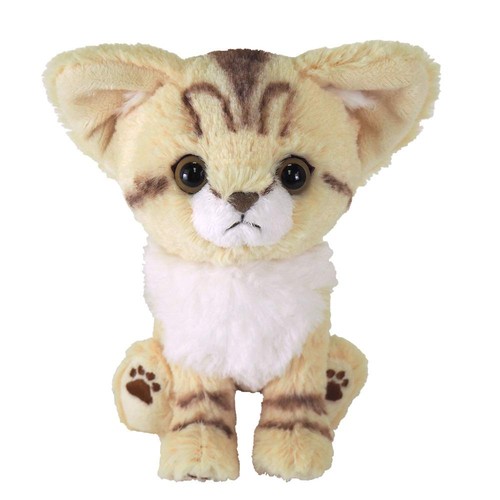 Peluche soffice gatto sabbia