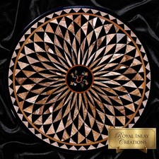 Tavolo rotondo in mosaico di