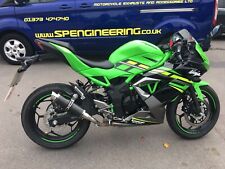 Scarico Kawasaki Ninja 125 2019-2023 SP Engineering Fibra di Carbonio Stubby Moto GP