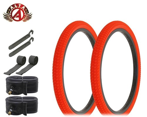 Pneumatici alta 20x1 - 20x1,75, rossi