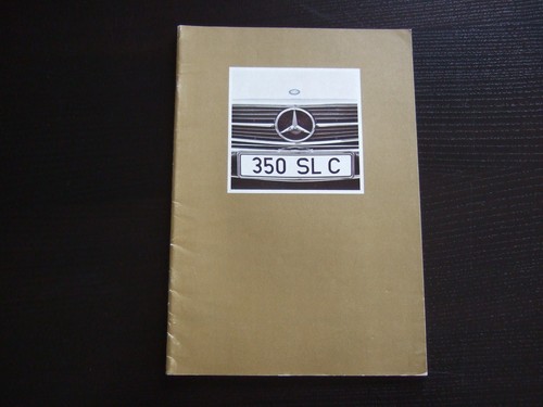 Mercedes prospetto 350slc - ·,