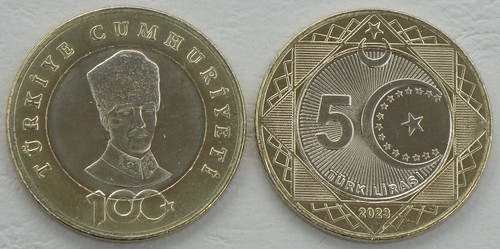 Moneta commemorativa turca - moneta,