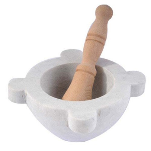Mortaio marmo pestello legno - mortaio,