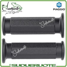 Coppia manopole nere domino - manopole,