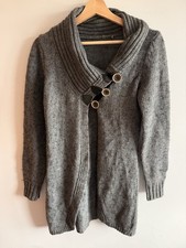 Cardigan scialle lavorato a