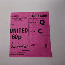 BIGLIETTO STUB- NOTTINGHAM