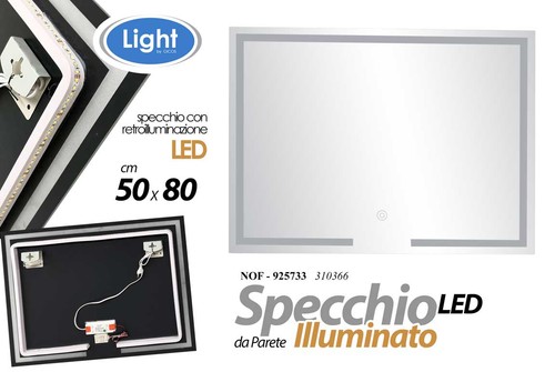 Specchio parete led - specchio,