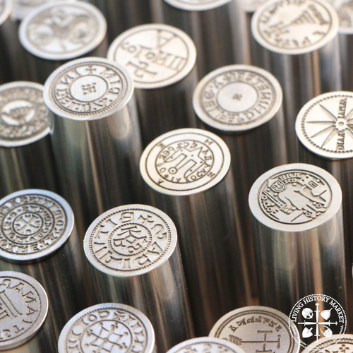 Viking historical coin dies - viking,