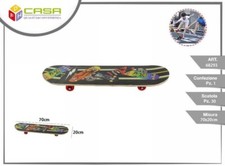 Skateboard Skate In Legno colorato 70CM Per Sport e Divertimento