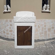 PILOZZO LAVELLO LAVANDINO LAVABO PER ESTERNO DA GIARDINO IN CEMENTO MARMO PIETRA