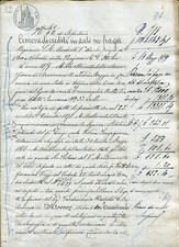 1879 antico atto notarile - atto,