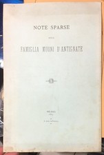 1883 NOTE SPARSE FAMIGLIA MUONI ANTEGNATE
