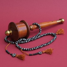 Mala Buddha Mantra Nero Bianco