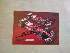 Cartolina Ferrari SF25 con autografi - F1