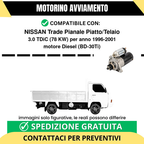 Motorino avviamento nissan - motorino,