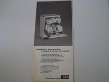 advertising Pubblicità 1975 LAVASTOVIGLIE AEG FAVORIT