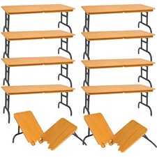 Set di 10 tavoli rompibili marroni per action figure WWE & AEW Wrestling