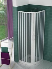 BOX DOCCIA 80X80 90X90 CABINA ANGOLARE TONDO SEMICIRCOLARE SOFFIETTO 14 COLORI