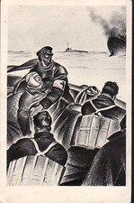 7585) SANITA' CROCE ROSSA, IL MEDICO IN GUERRA SU SCIALUPPA DI SALVATAGGIO. 
