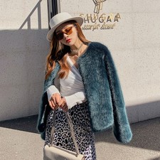 Giacca pelliccia lana coreana