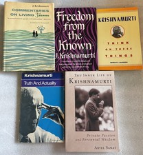 Krishnamurti 5 Book Lot 